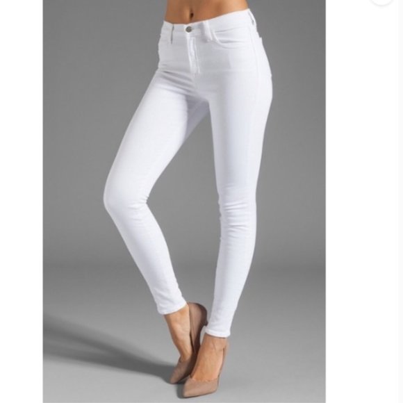 J Brand Jeans J Brand Maria High Rise White Skinny Leg Minimalist
